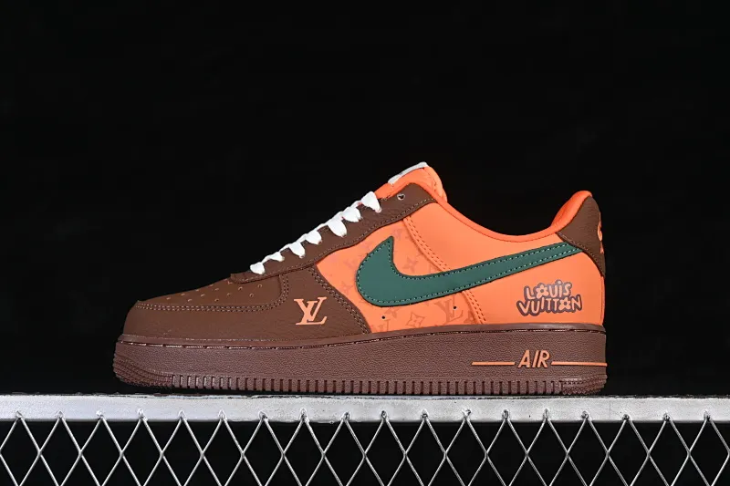 All Categories Nk Air Force 1 Air Force Series Nk Air Force 1 Low Air Force Low Nike Air Force 1'07 Low Joint Orange Brown Elegant Green Air Force One Low Casual Shoes DF0188-126